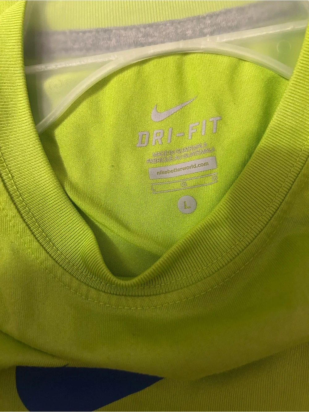 Nike  Boys Dri-FIT Lime Green Short Sleeve Tee